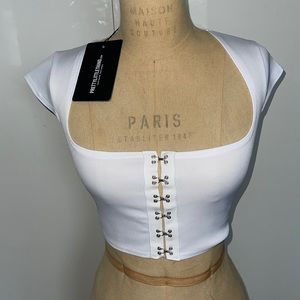 Pretty Little Thing corset style top